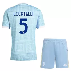 Completo calcio Juventus Locatelli 5 Bambino Secondo 2025-26