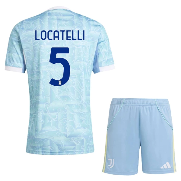 Completo calcio Juventus Locatelli 5 Bambino Secondo 2025-26 Completo calcio Juventus Locatelli 5 Bambino Secondo 2025-26
