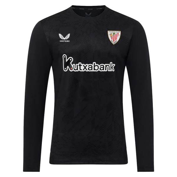 Maglia Portiere Athletic Bilbao Uomo 2025-26 Nera Maniche Lunghe
