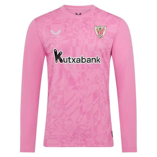 Maglia Portiere Athletic Bilbao Uomo 2025-26 Rosa Maniche Lunghe Maglia Portiere Athletic Bilbao Uomo 2025-26 Rosa Maniche Lunghe