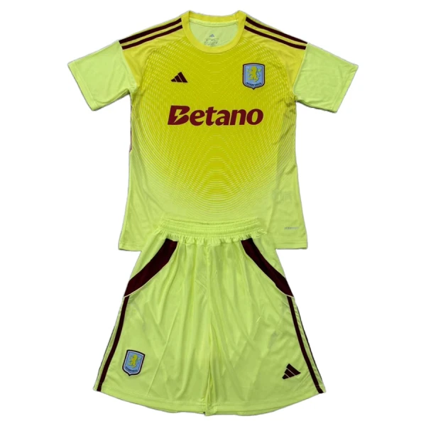 Completo calcio Portiere Aston Villa Bambino 2025-26 Gialla Completo calcio Portiere Aston Villa Bambino 2025-26 Gialla