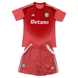 Completo calcio Portiere Aston Villa Bambino 2025-26 Rossa