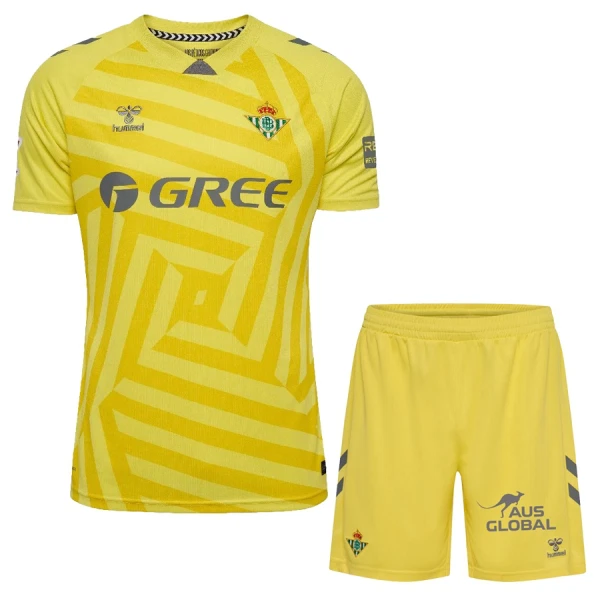 Completo calcio Portiere Real Betis Bambino 2025-26 Gialla Completo calcio Portiere Real Betis Bambino 2025-26 Gialla
