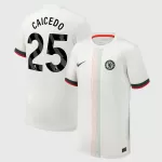 Maglia Chelsea Caicedo 25 Uomo Secondo 2025-26