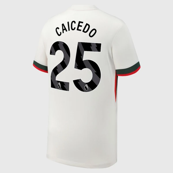 Maglia Chelsea Caicedo 25 Uomo Secondo 2025-26