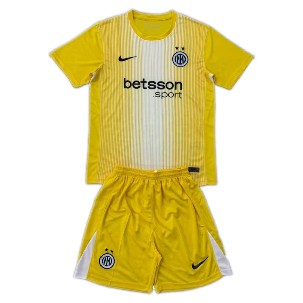 Completo calcio Portiere Inter Milan Bambino 2025-26 Gialla Completo calcio Portiere Inter Milan Bambino 2025-26 Gialla