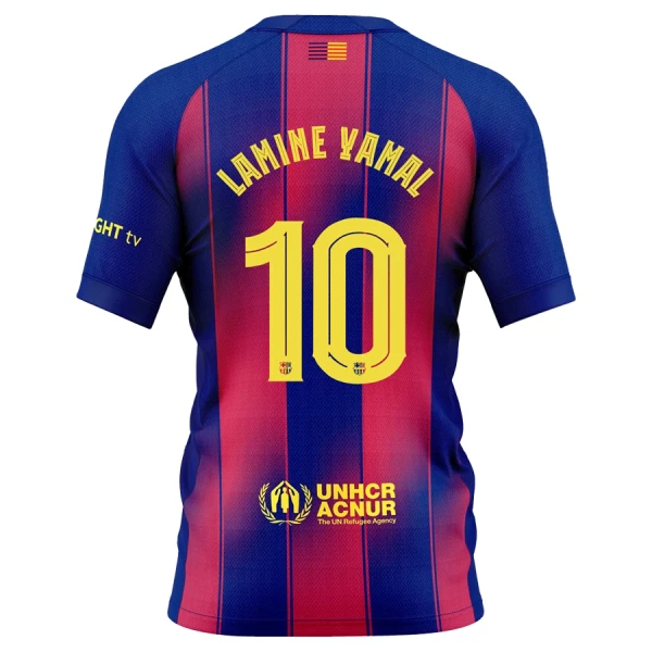 Maglia Barcellona Lamine Yamal 10 Uomo Primo 2025-26 Maglia Barcellona Lamine Yamal 10 Uomo Primo 2025-26