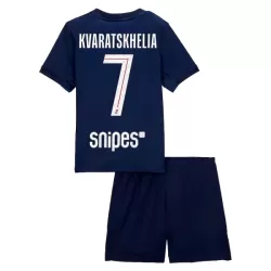 Completo calcio Paris Saint-Germain Kvaratskhelia 7 Bambino Primo 2025-26 Completo calcio Paris Saint-Germain Kvaratskhelia 7 Bambino Primo 2025-26