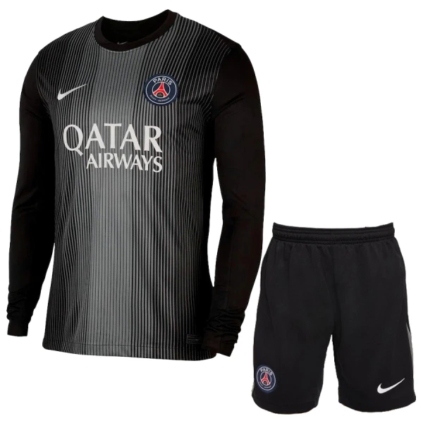 Completo calcio Portiere Paris Saint-Germain Bambino 2025-26 Maniche Lunghe Completo calcio Portiere Paris Saint-Germain Bambino 2025-26 Maniche Lunghe