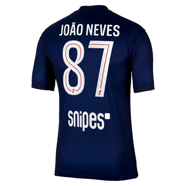 Maglia Paris Saint-Germain Joao Neves 87 Uomo Primo 2025-26
