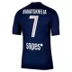 Maglia Paris Saint-Germain Kvaratskhelia 7 Uomo Primo 2025-26