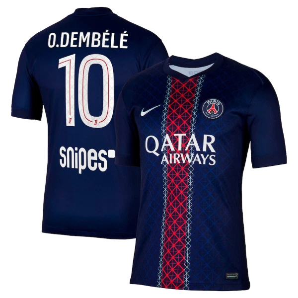 Maglia Paris Saint-Germain O. Dembele 10 Uomo Primo 2025-26 Maglia Paris Saint-Germain O. Dembele 10 Uomo Primo 2025-26