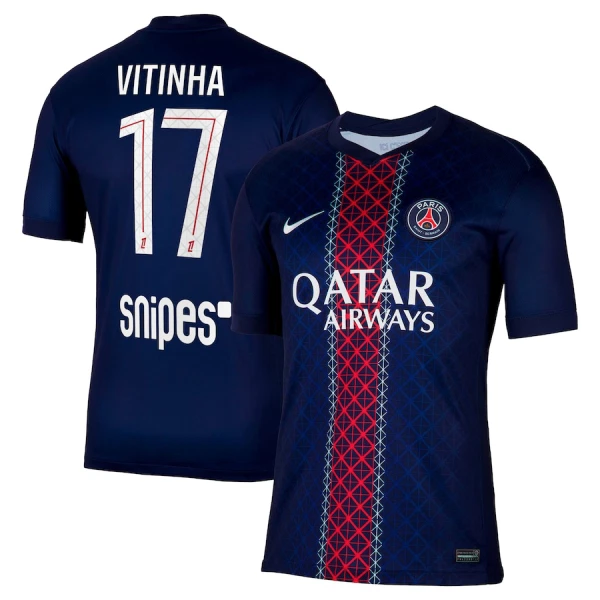 Maglia Paris Saint-Germain Vitinha 17 Uomo Primo 2025-26 Maglia Paris Saint-Germain Vitinha 17 Uomo Primo 2025-26