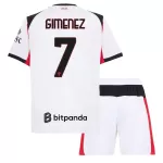 Completo calcio AC Milan Gimenez 7 Bambino Secondo 2025-26