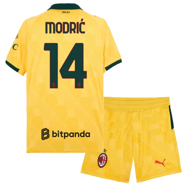 Completo calcio AC Milan Modrić 14 Bambino 3rd 2025-26 Completo calcio AC Milan Modrić 14 Bambino 3rd 2025-26