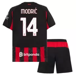 Completo calcio AC Milan Modrić 14 Bambino Primo 2025-26 Completo calcio AC Milan Modrić 14 Bambino Primo 2025-26