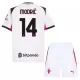 Completo calcio AC Milan Modrić 14 Bambino Secondo 2025-26 Completo calcio AC Milan Modrić 14 Bambino Secondo 2025-26