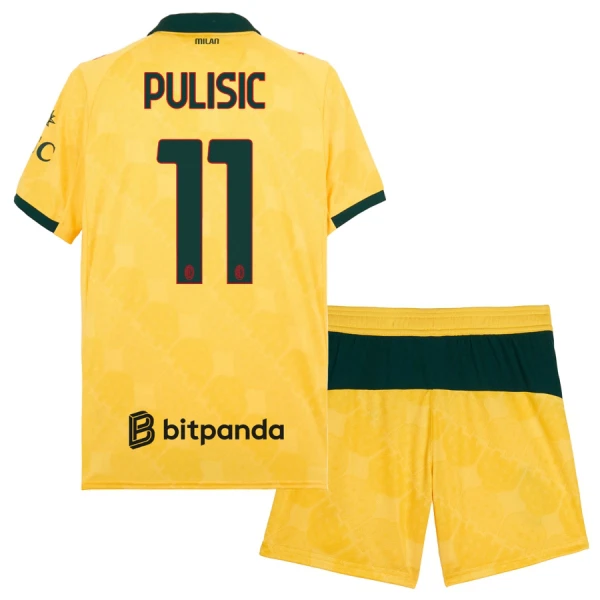 Completo calcio AC Milan Pulisic 11 Bambino 3rd 2025-26 Completo calcio AC Milan Pulisic 11 Bambino 3rd 2025-26