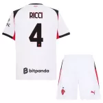 Completo calcio AC Milan Ricci 4 Bambino Secondo 2025-26