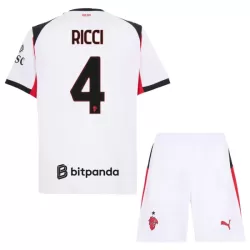 Completo calcio AC Milan Ricci 4 Bambino Secondo 2025-26 Completo calcio AC Milan Ricci 4 Bambino Secondo 2025-26