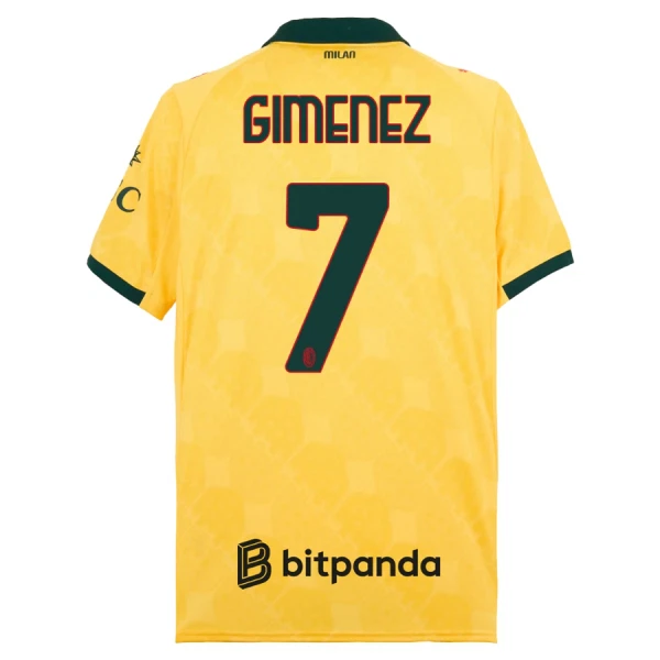 Maglia AC Milan Gimenez 7 Uomo 3rd 2025-26