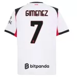 Maglia AC Milan Gimenez 7 Uomo Secondo 2025-26