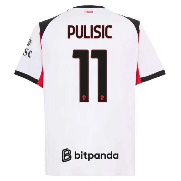 Maglia AC Milan Pulisic 11 Uomo Secondo 2025-26 Maglia AC Milan Pulisic 11 Uomo Secondo 2025-26