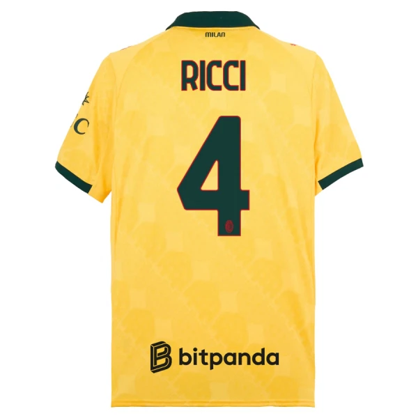 Maglia AC Milan Ricci 4 Uomo 3rd 2025-26 Maglia AC Milan Ricci 4 Uomo 3rd 2025-26