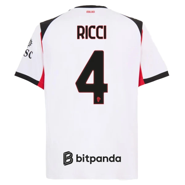 Maglia AC Milan Ricci 4 Uomo Secondo 2025-26 Maglia AC Milan Ricci 4 Uomo Secondo 2025-26
