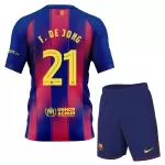 Completo calcio Barcellona Frenkie de Jong 21 Bambino Primo 2025-26