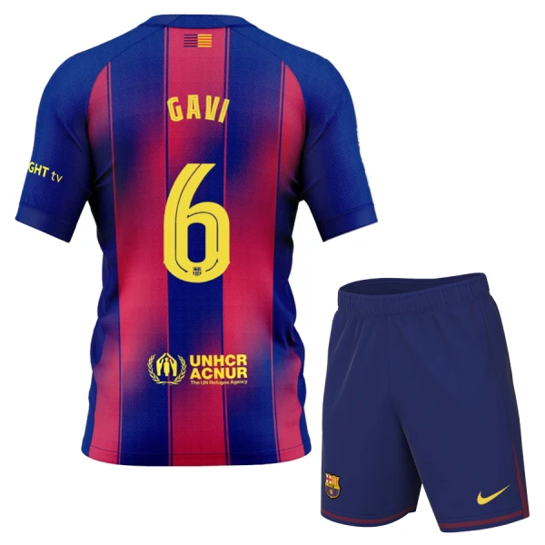 Completo calcio Barcellona Gavi 6 Bambino Primo 2025-26 Completo calcio Barcellona Gavi 6 Bambino Primo 2025-26