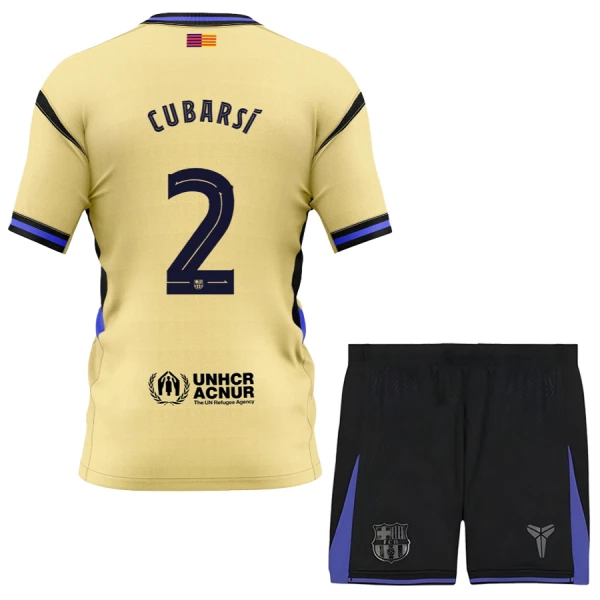 Completo calcio Barcellona x Kobe Bryant Cubarsi 2 Bambino Secondo 2025-26