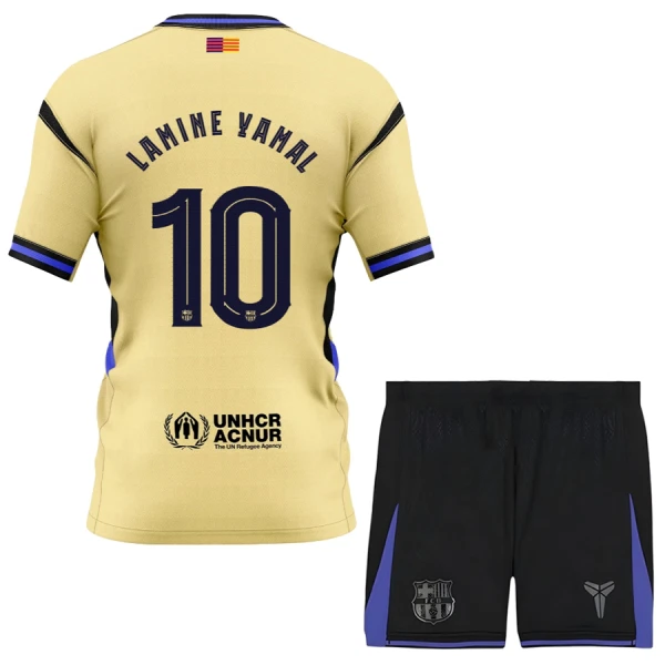 Completo calcio Barcellona x Kobe Bryant Lamine Yamal 10 Bambino Secondo 2025-26