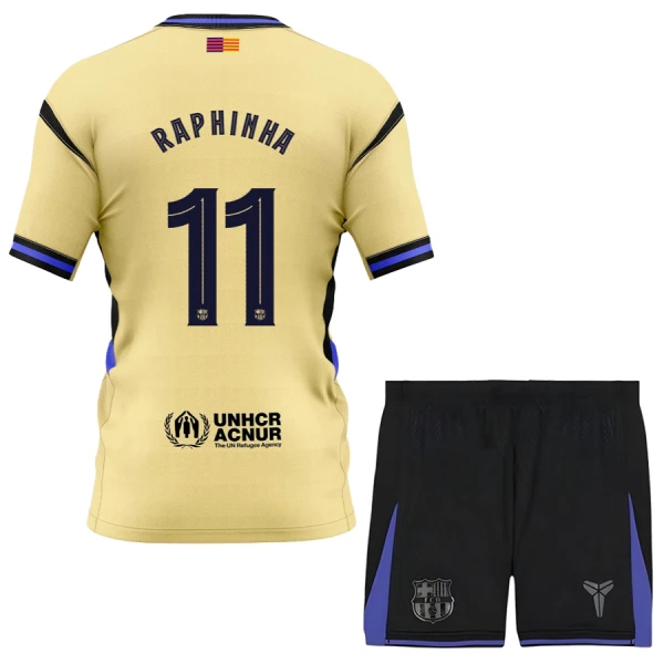 Completo calcio Barcellona x Kobe Bryant Raphinha 11 Bambino Secondo 2025-26 Completo calcio Barcellona x Kobe Bryant Raphinha 11 Bambino Secondo 2025-26