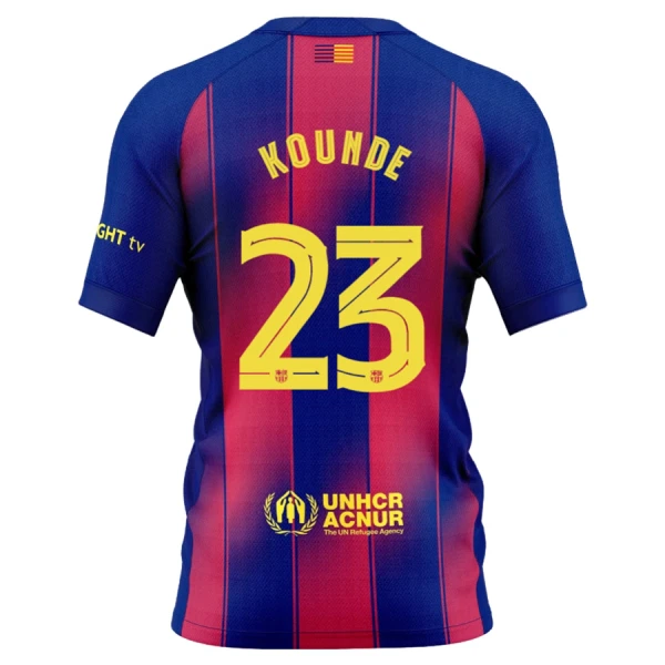Maglia Barcellona Kounde 23 Uomo Primo 2025-26 Maglia Barcellona Kounde 23 Uomo Primo 2025-26