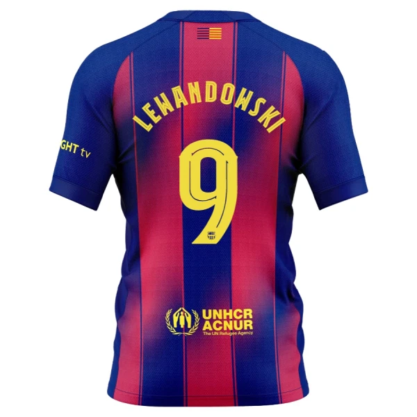 Maglia Barcellona Lewandowski 9 Uomo Primo 2025-26 Maglia Barcellona Lewandowski 9 Uomo Primo 2025-26