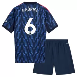 Completo calcio Arsenal Gabriel 6 Bambino Secondo 2025-26 Completo calcio Arsenal Gabriel 6 Bambino Secondo 2025-26