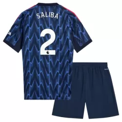 Completo calcio Arsenal Saliba 2 Bambino Secondo 2025-26 Completo calcio Arsenal Saliba 2 Bambino Secondo 2025-26