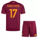 Completo calcio AS Roma Manu Kone 17 Bambino Primo 2025-26