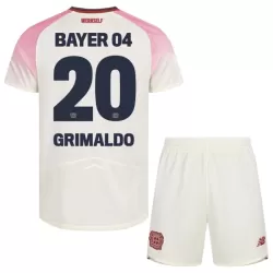 Completo calcio Bayer Leverkusen Alejandro Grimaldo 20 Bambino Secondo 2025-26 Completo calcio Bayer Leverkusen Alejandro Grimaldo 20 Bambino Secondo 2025-26