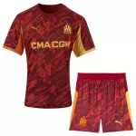 Completo calcio Portiere Marsiglia Bambino 2025-26 Rossa