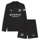 Completo calcio Manchester City Bambino Secondo 2025-26 Maniche Lunghe