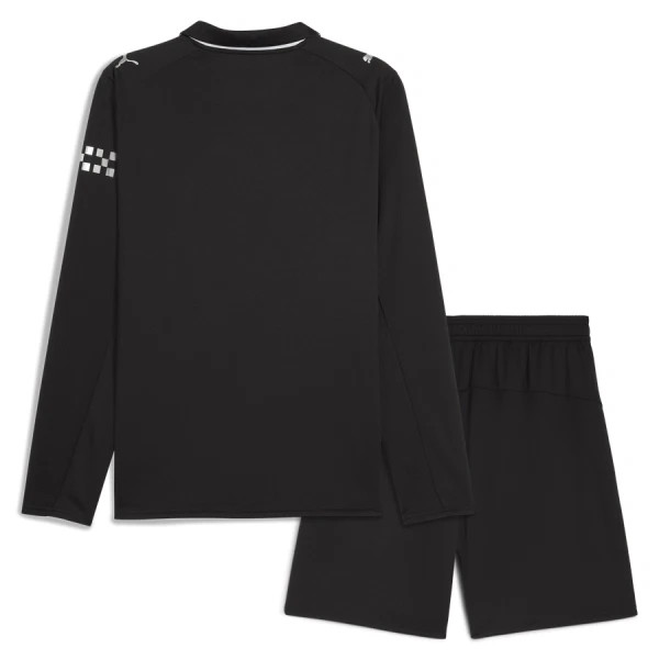 Completo calcio Manchester City Bambino Secondo 2025-26 Maniche Lunghe