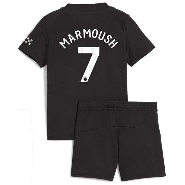 Completo calcio Manchester City Marmoush 7 Bambino Secondo 2025-26 Completo calcio Manchester City Marmoush 7 Bambino Secondo 2025-26