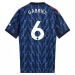 Maglia Arsenal Gabriel 6 Uomo Secondo 2025-26