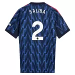 Maglia Arsenal Saliba 2 Uomo Secondo 2025-26