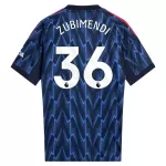 Maglia Arsenal Zubimendi 36 Uomo Secondo 2025-26