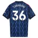 Maglia Arsenal Zubimendi 36 Uomo Secondo 2025-26 Maglia Arsenal Zubimendi 36 Uomo Secondo 2025-26