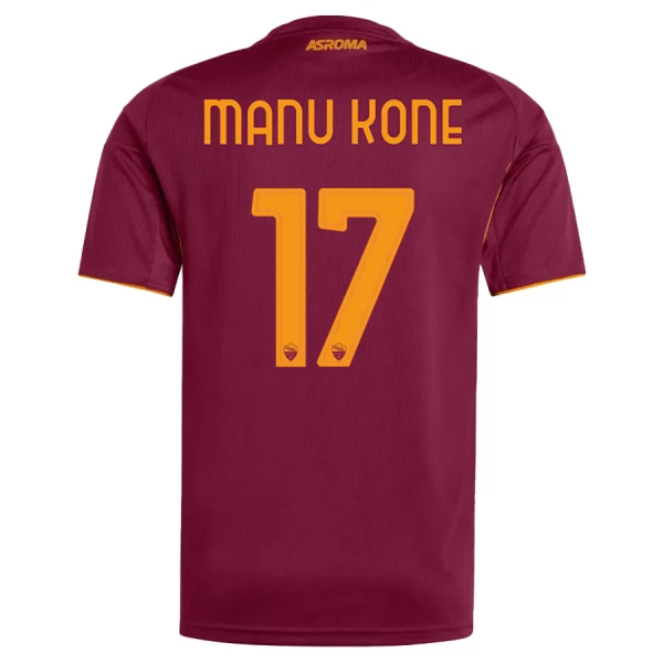 Maglia AS Roma Manu Kone 17 Uomo Primo 2025-26 Maglia AS Roma Manu Kone 17 Uomo Primo 2025-26