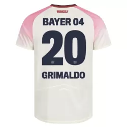 Maglia Bayer Leverkusen Alejandro Grimaldo 20 Uomo Secondo 2025-26 Maglia Bayer Leverkusen Alejandro Grimaldo 20 Uomo Secondo 2025-26